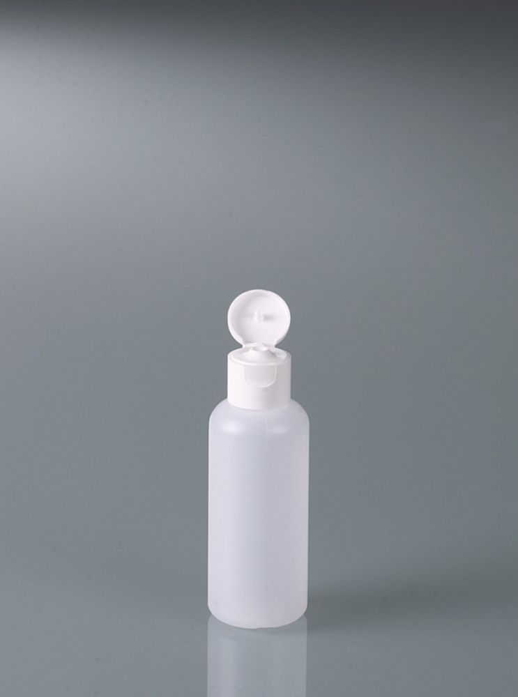 Okrúhle fľaše, HDPE, s uzáverom, PP