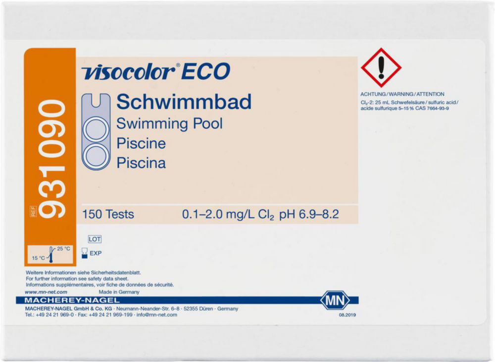 Testovacie súpravy <i><sup>VISOCOLOR®ECO</sup> na </i>analýzu vody