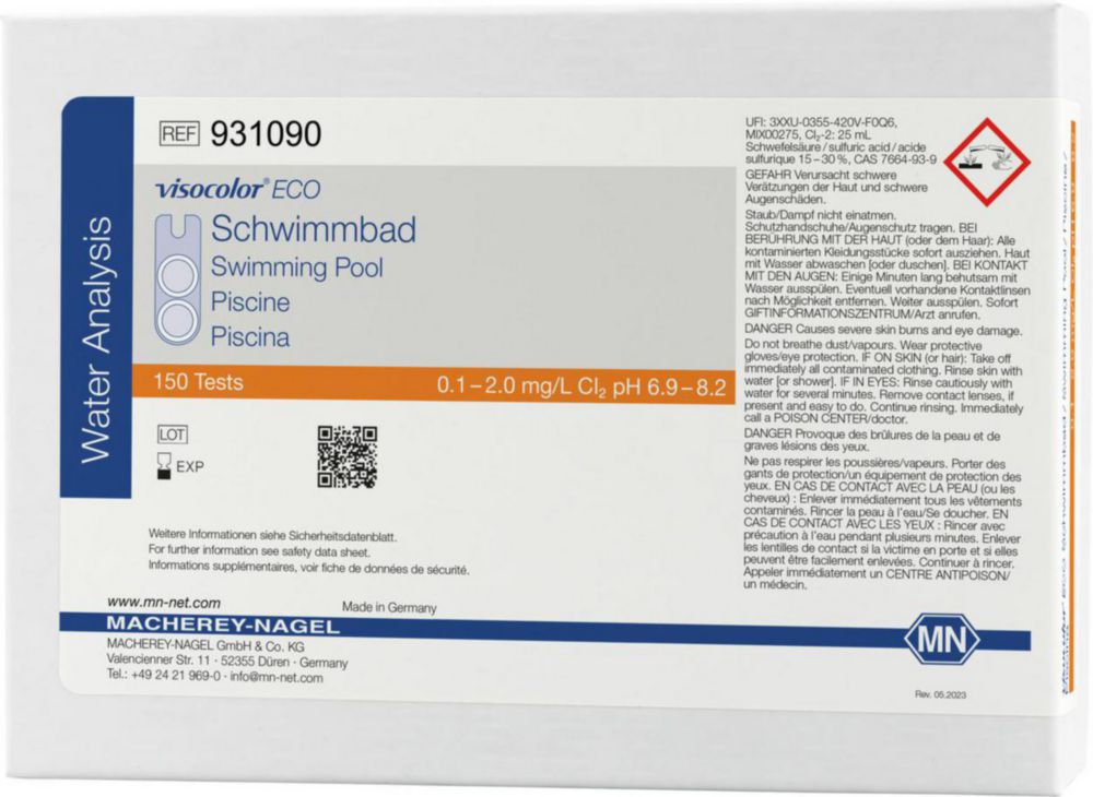 Testovacie súpravy <i><sup>VISOCOLOR®ECO</sup> na </i>analýzu vody
