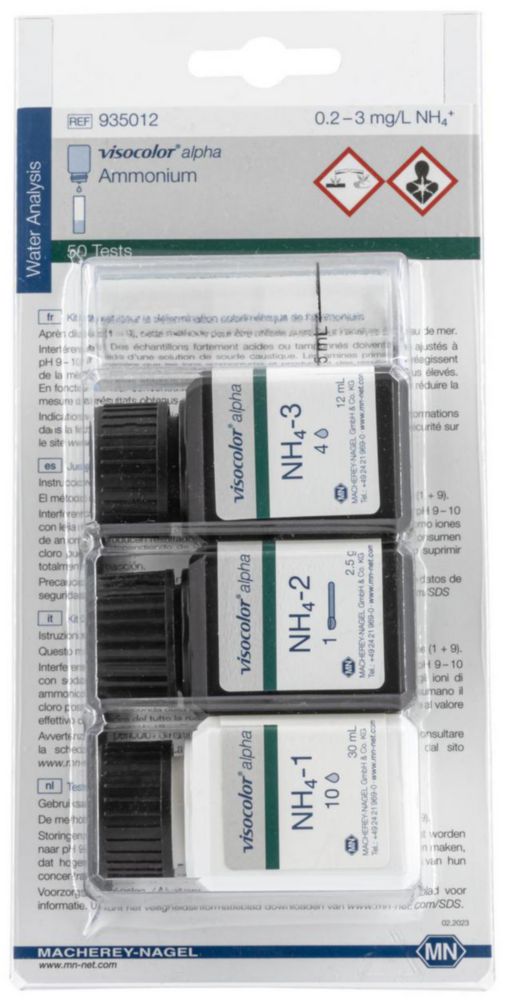 Testovacie súpravy, <i><sup>VISOCOLOR®alpha</sup> na </i>analýzu vody