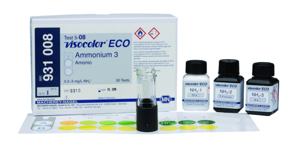 Testovacie súpravy <i><sup>VISOCOLOR®ECO</sup> na </i>analýzu vody