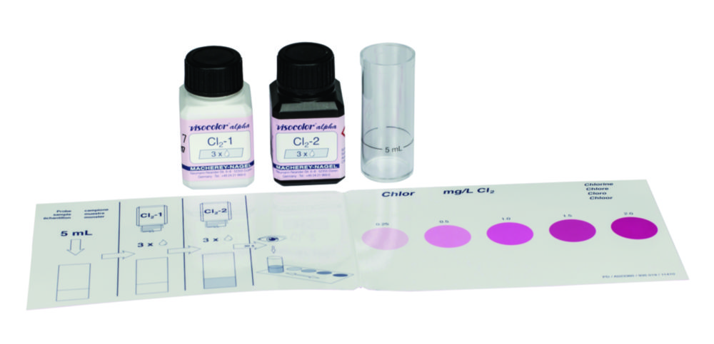 Testovacie súpravy, <i><sup>VISOCOLOR®alpha</sup> na </i>analýzu vody