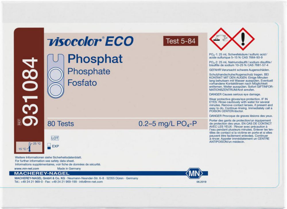 Testovacie súpravy <i><sup>VISOCOLOR®ECO</sup> na </i>analýzu vody