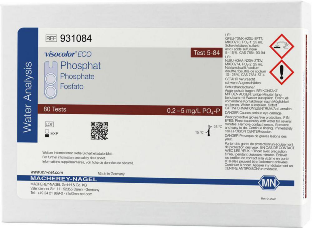 Testovacie súpravy <i><sup>VISOCOLOR®ECO</sup> na </i>analýzu vody