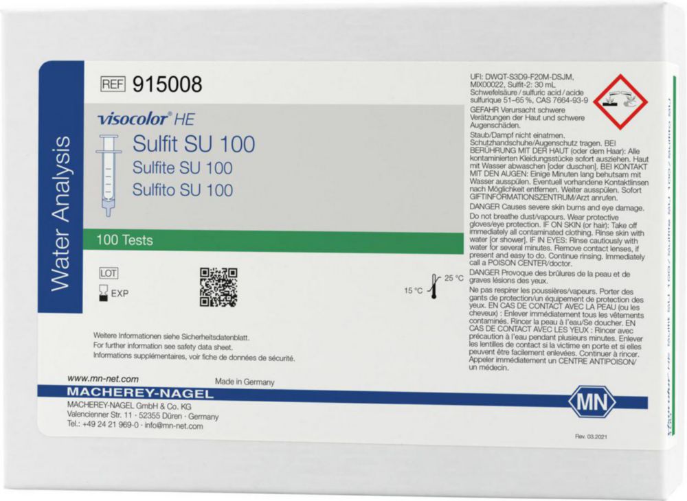 Testovacie súpravy <i><sup>VISOCOLOR®HE</sup> na </i>analýzu vody