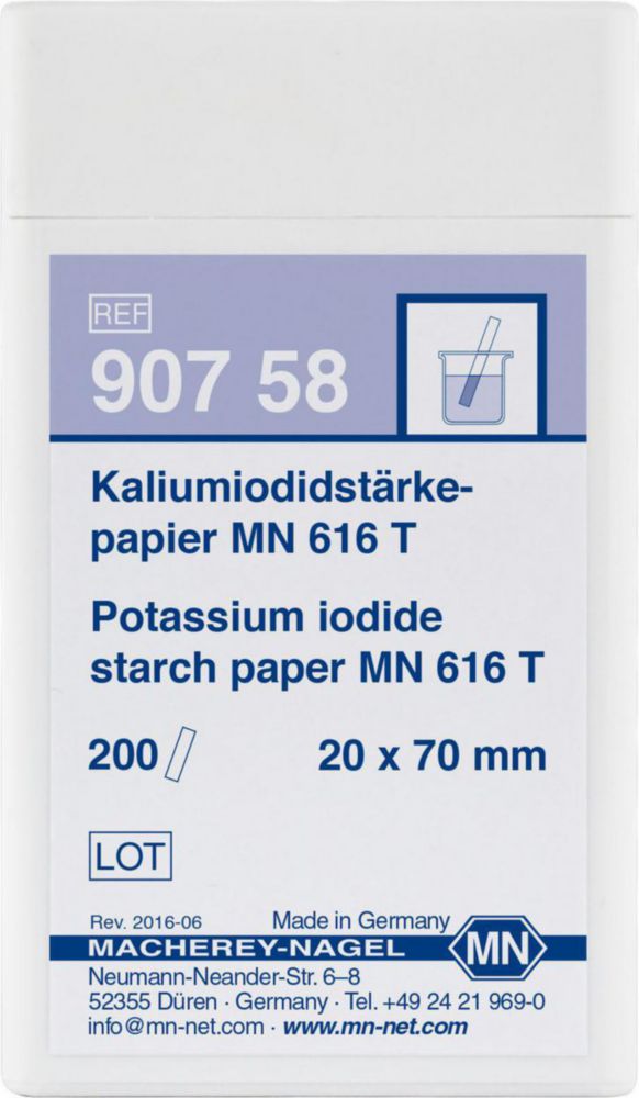 Testovacie papiere, jodid draselný, škrob