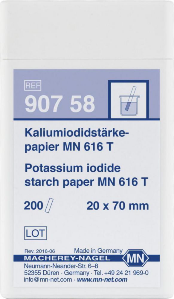 Testovacie papiere, jodid draselný, škrob
