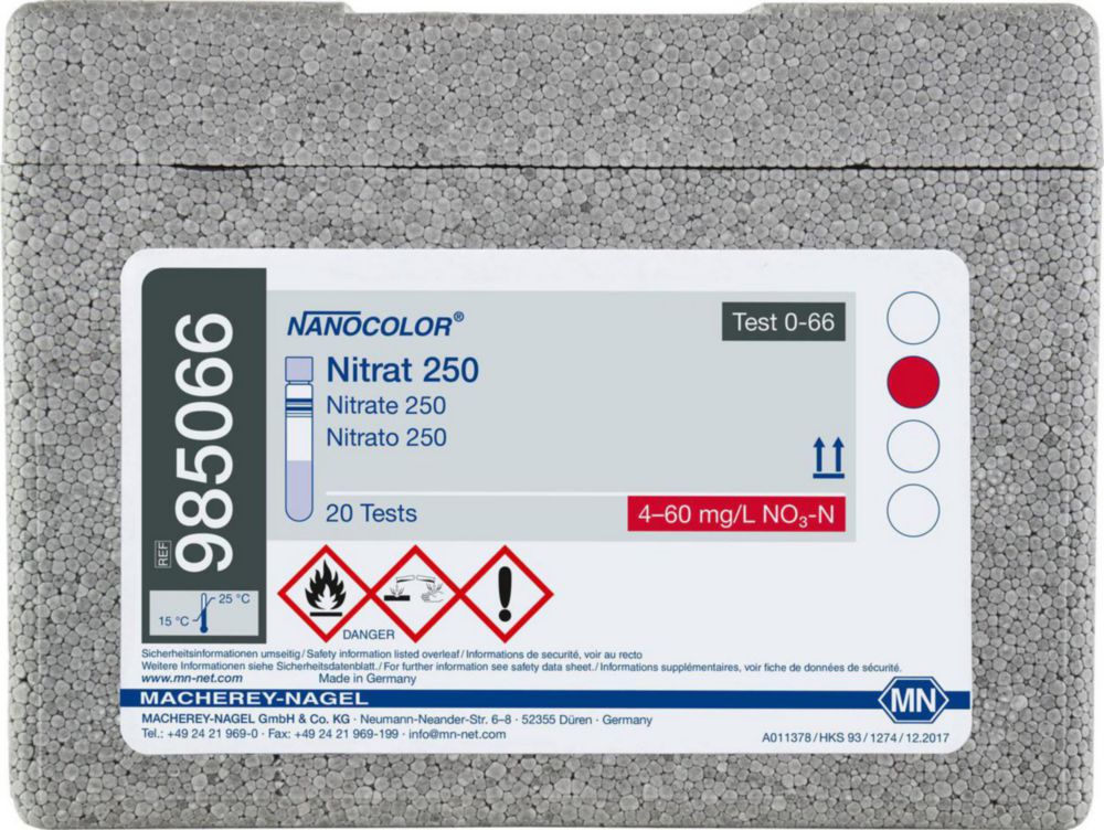 Skúmavkové testy <sup>NANOCOLOR® </sup>Nitrát / dusitan