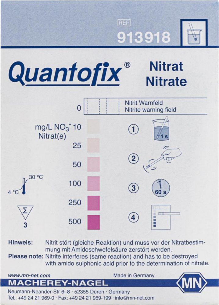 Testovacie prúžky <sup>QUANTOFIX®</sup> 
