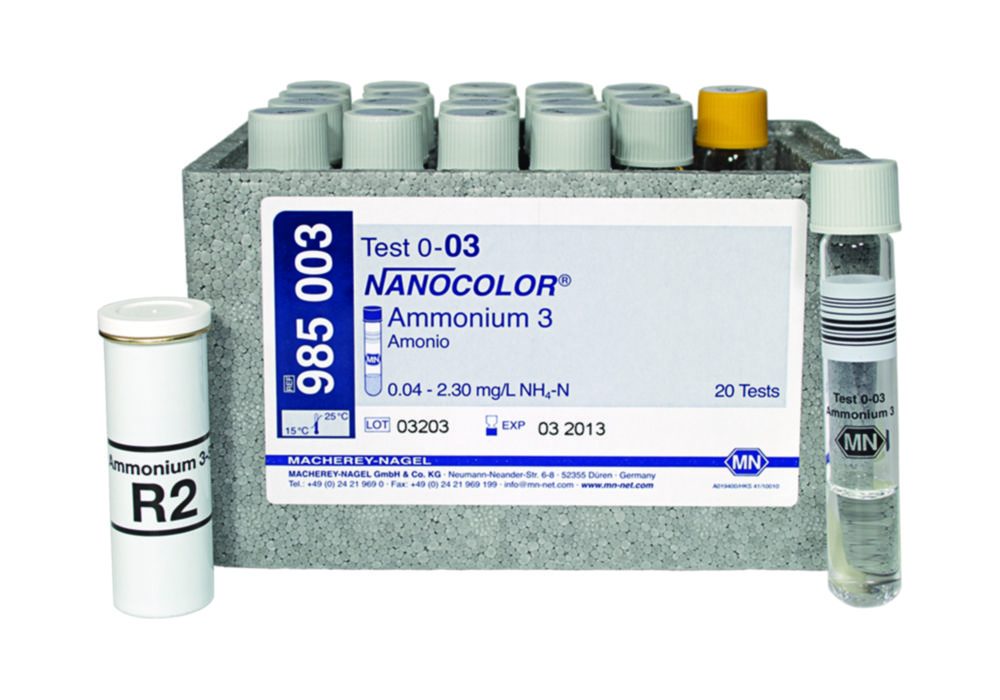 Testy v skúmavkách <sup>NANOCOLOR® </sup>Ammonium