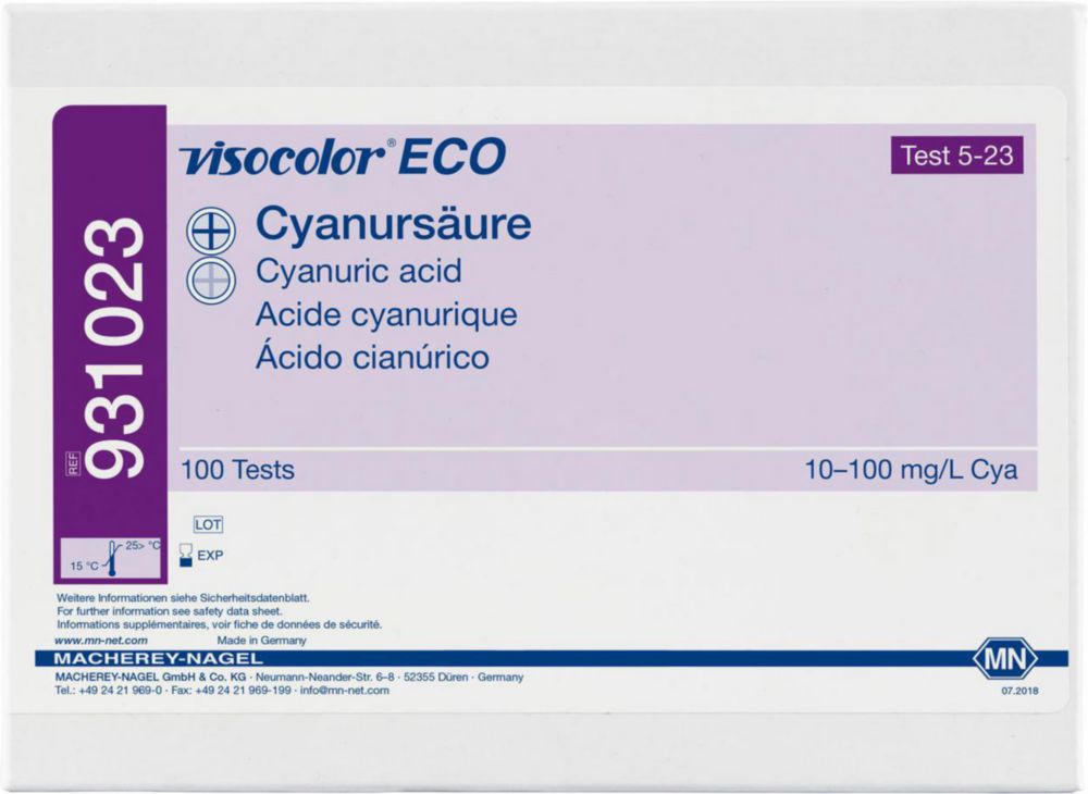 Testovacie súpravy <i><sup>VISOCOLOR®ECO</sup> na </i>analýzu vody