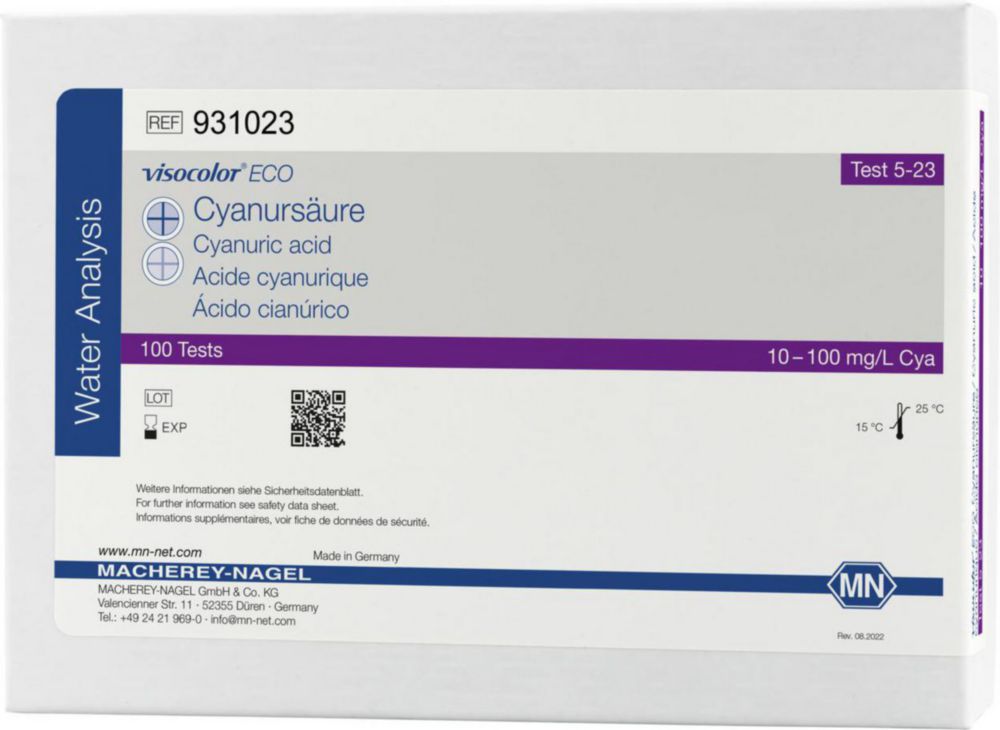 Testovacie súpravy <i><sup>VISOCOLOR®ECO</sup> na </i>analýzu vody