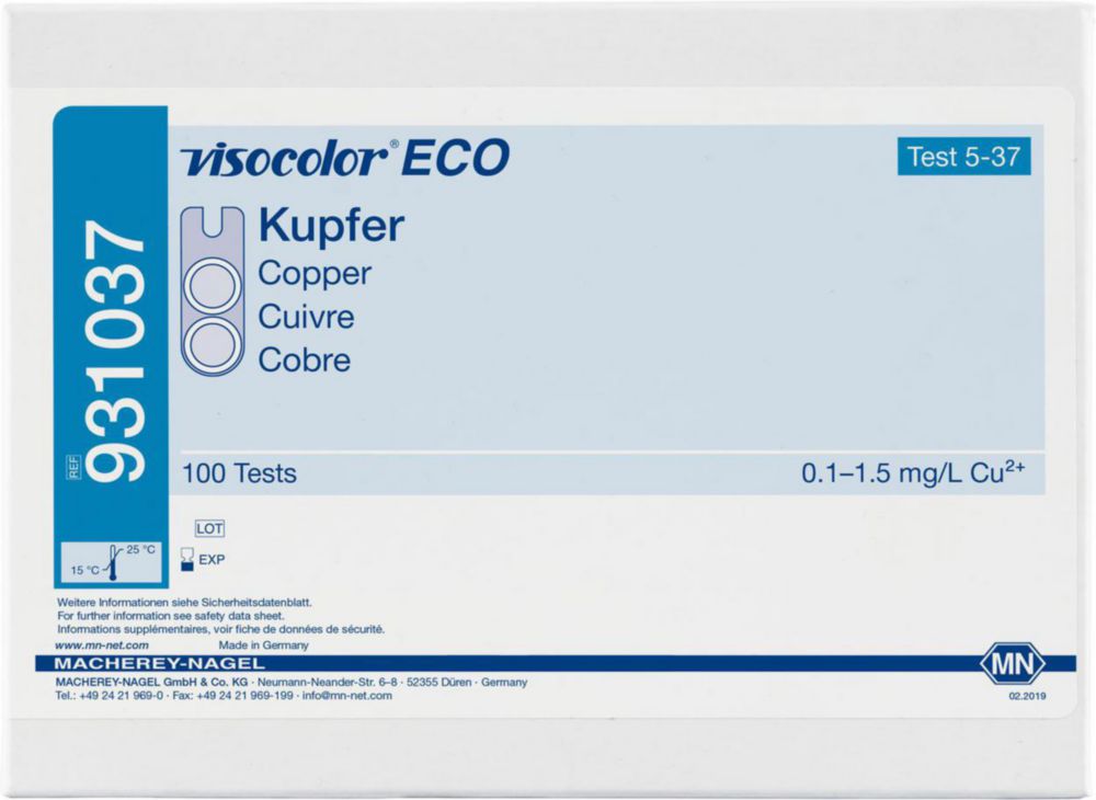 Testovacie súpravy <i><sup>VISOCOLOR®ECO</sup> na </i>analýzu vody