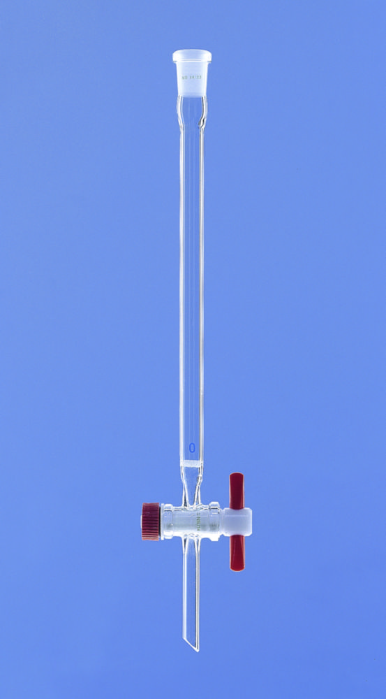 Chromatografické kolóny, kohútik z PTFE, hadičky <sup>DURAN®</sup> 