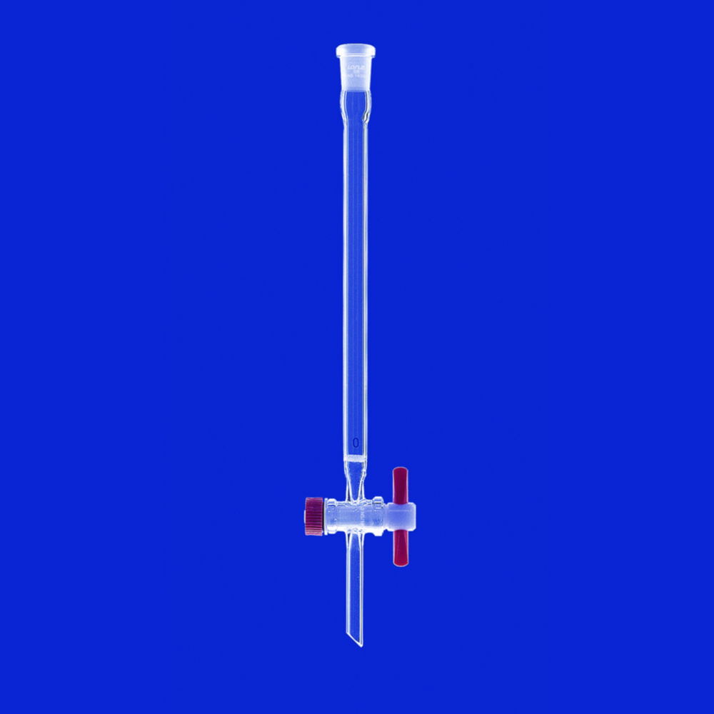 Chromatografické kolóny, kohútik z PTFE, hadičky <sup>DURAN®</sup> 