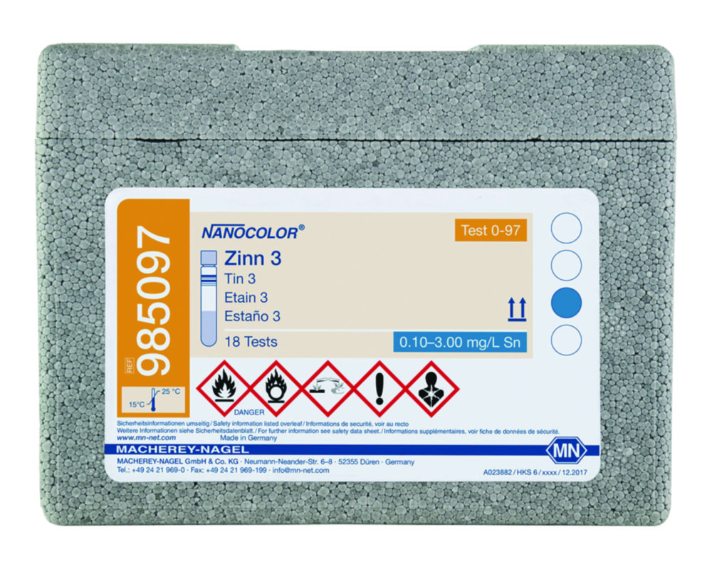 Testy rúrok <sup>NANOCOLOR®</sup> Tin