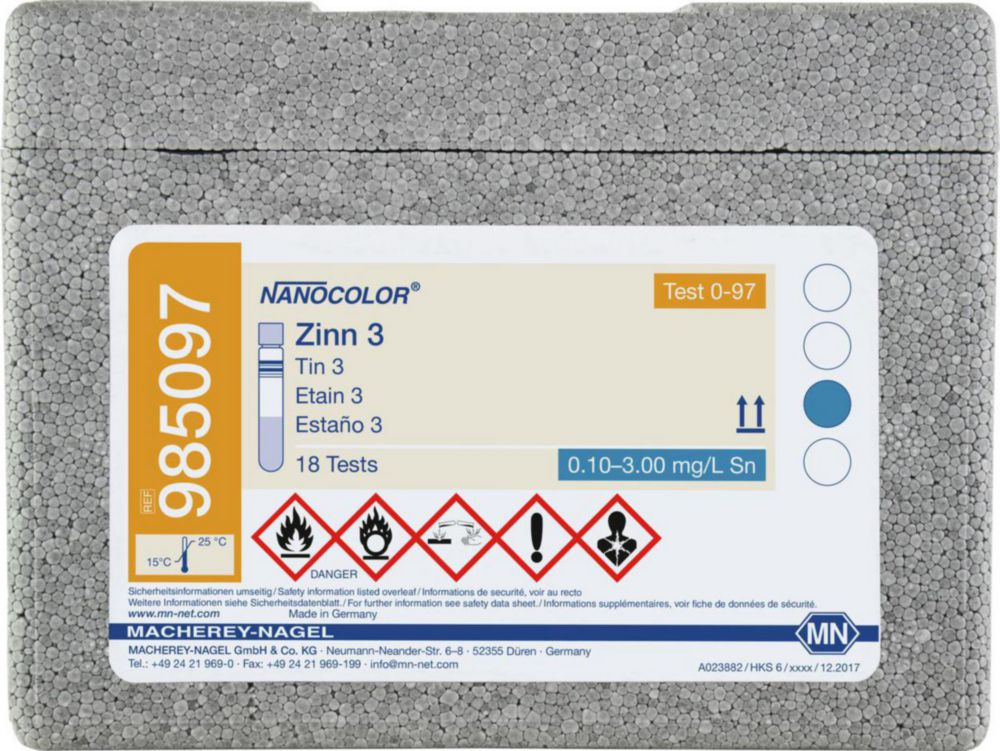 Testy rúrok <sup>NANOCOLOR®</sup> Tin