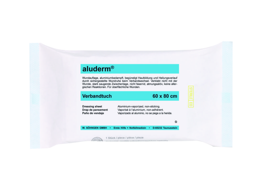 Obväzový materiál <sup>aluderm®</sup>, sterilný