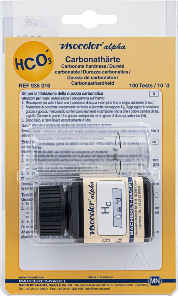 Testovacie súpravy, <i><sup>VISOCOLOR®alpha</sup> na </i>analýzu vody