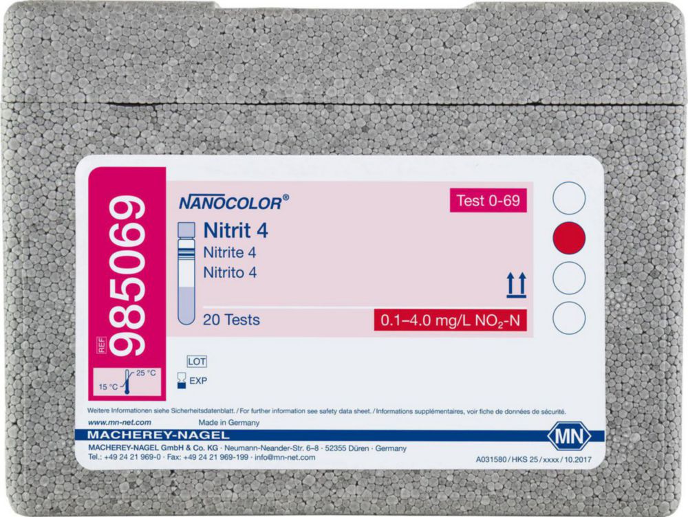 Skúmavkové testy <sup>NANOCOLOR® </sup>Nitrát / dusitan