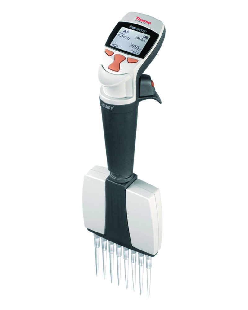 Elektronické viackanálové mikrolitrové pipety Finnpipette™ Novus, variabilné