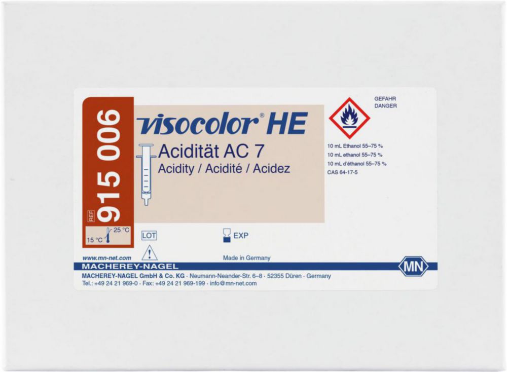 Testovacie súpravy <i><sup>VISOCOLOR®HE</sup> na </i>analýzu vody