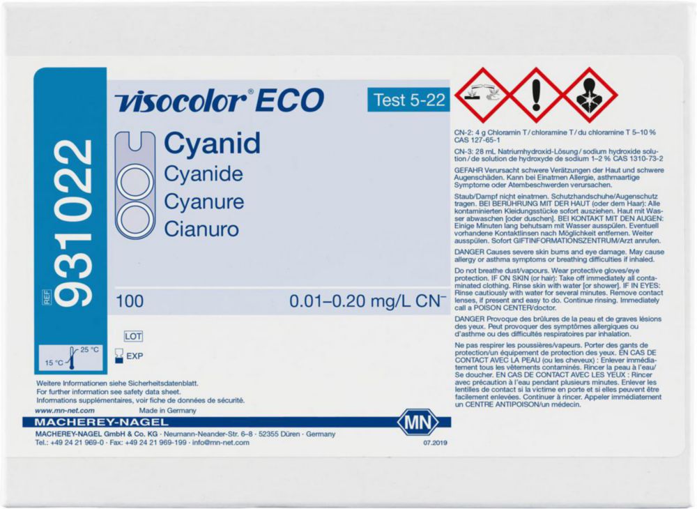 Testovacie súpravy <i><sup>VISOCOLOR®ECO</sup> na </i>analýzu vody