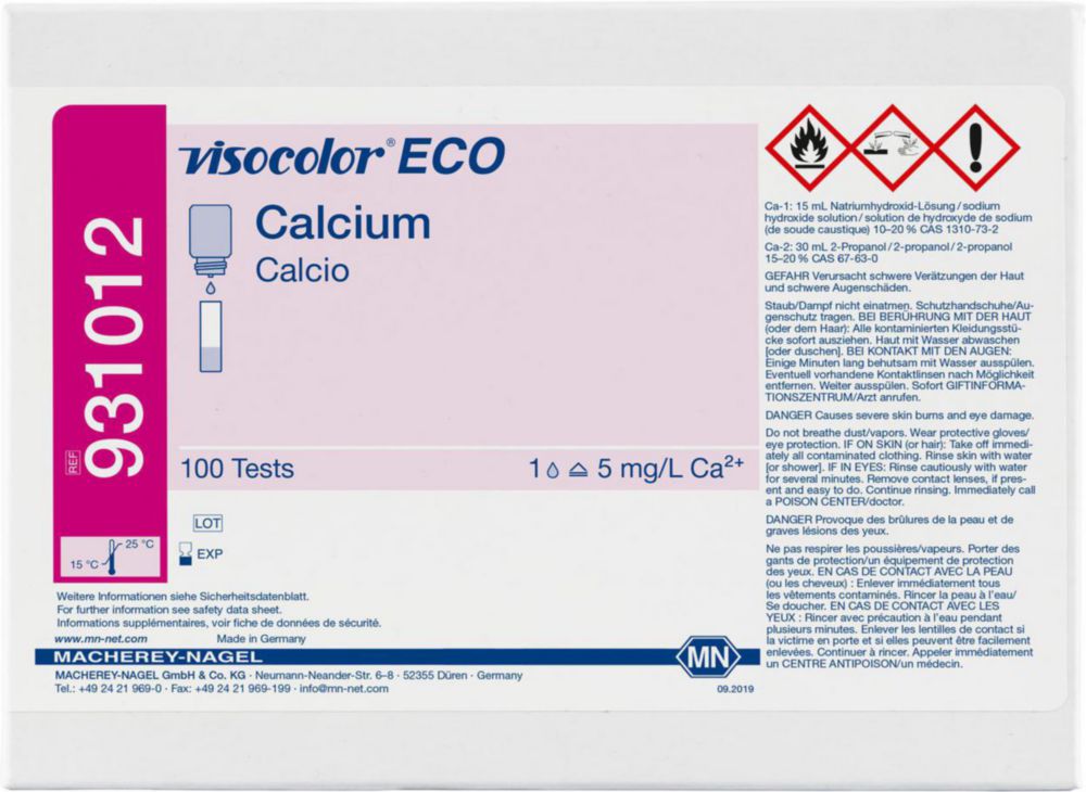 Testovacie súpravy <i><sup>VISOCOLOR®ECO</sup> na </i>analýzu vody