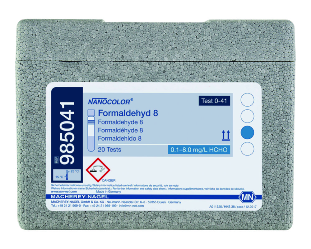 Testy v skúmavkách <sup>NANOCOLOR® </sup>Formaldehyd