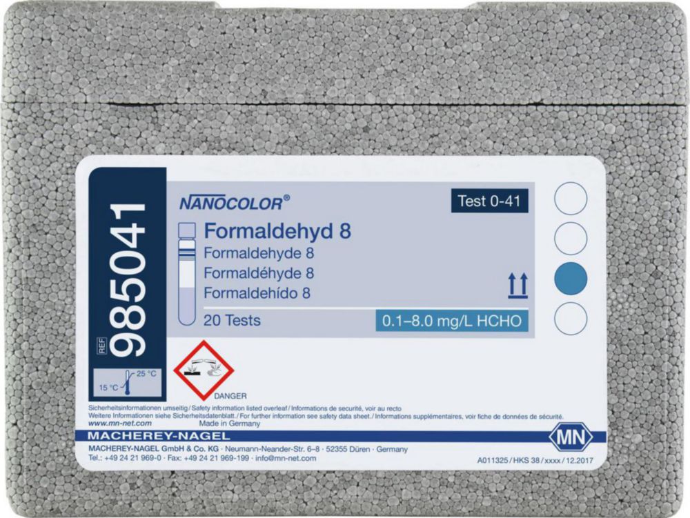 Testy v skúmavkách <sup>NANOCOLOR® </sup>Formaldehyd