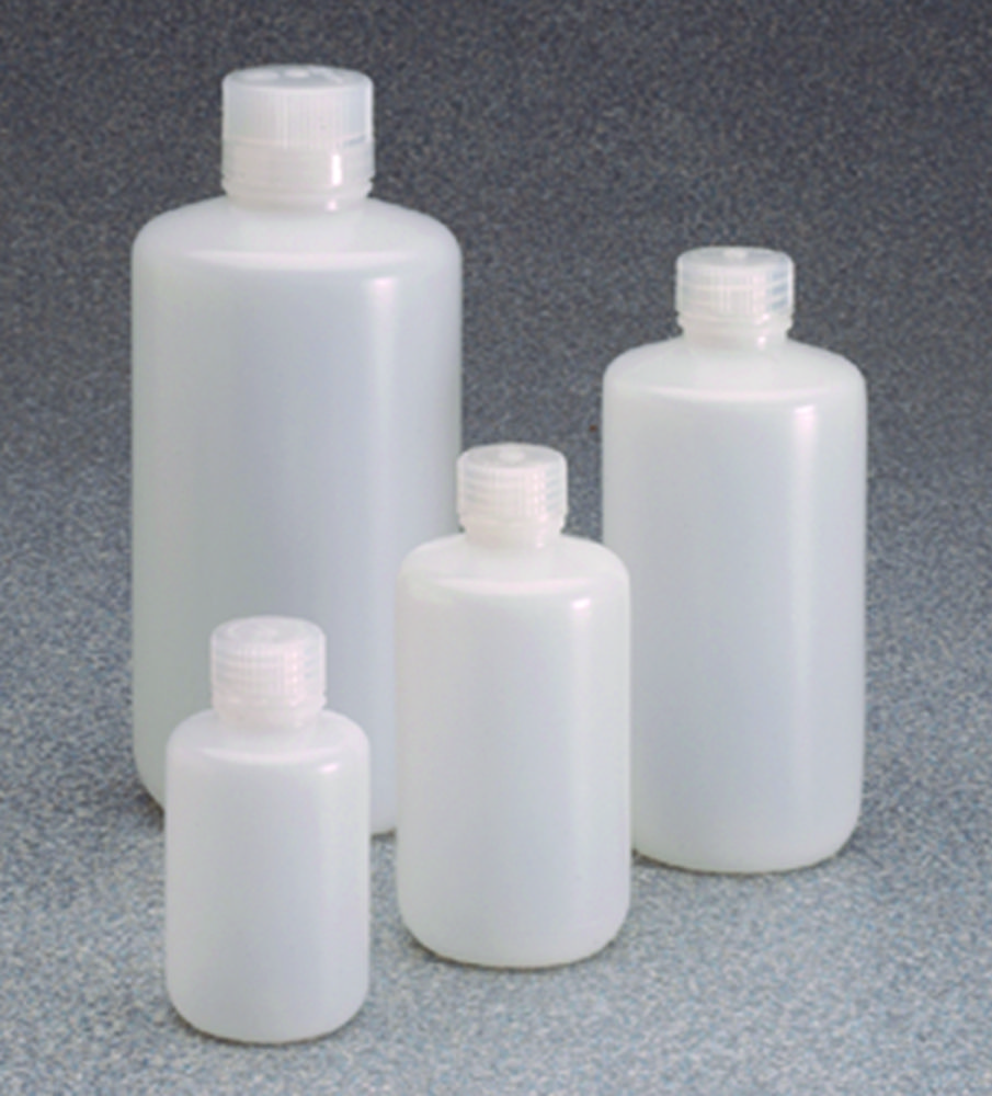 Fľaše s úzkym hrdlom Nalgene™ s nízkym obsahom častíc Typ 382099, PassPort IP2, HDPE, so skrutkovacím uzáverom, PP