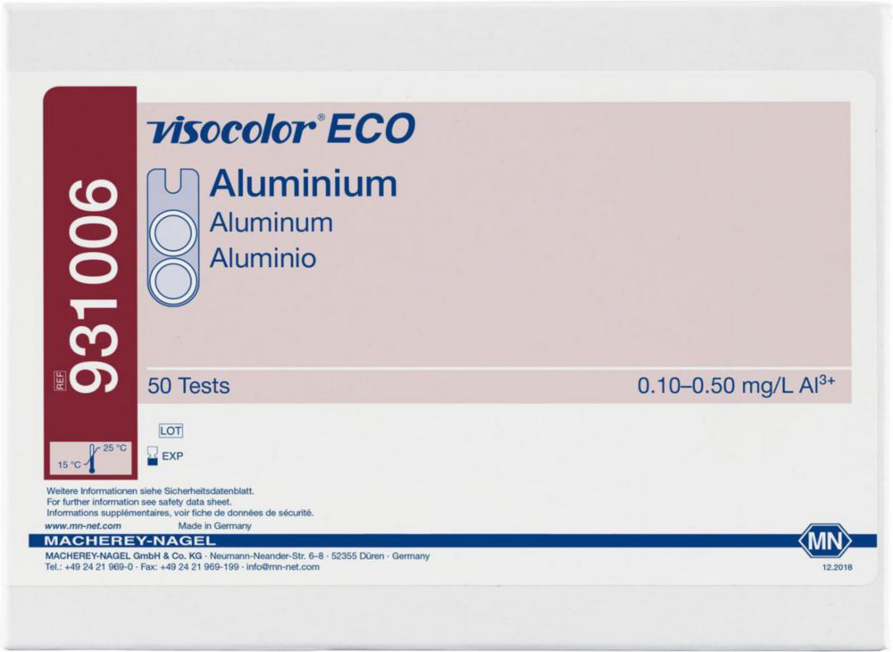 Testovacie súpravy <i><sup>VISOCOLOR®ECO</sup> na </i>analýzu vody