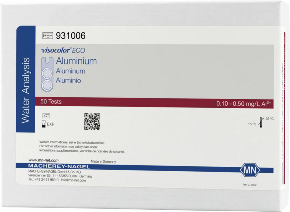 Testovacie súpravy <i><sup>VISOCOLOR®ECO</sup> na </i>analýzu vody