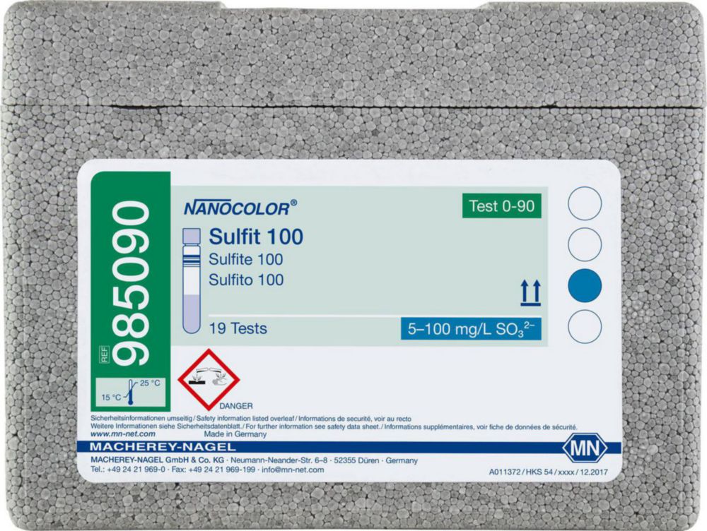 Skúmavky <sup>NANOCOLOR® </sup>Sulfide / Sulfite / Sulfate