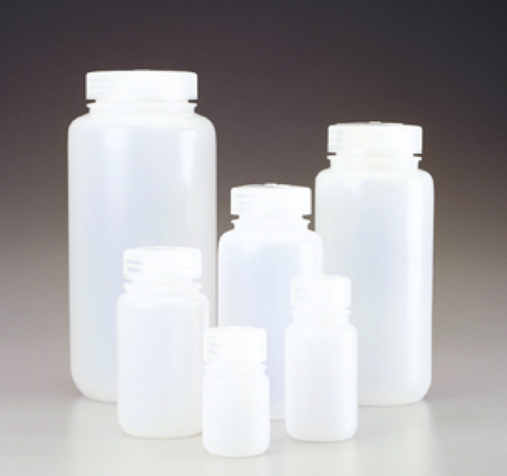 Fľaše so širokým hrdlom Nalgene™ Economy, HDPE, so skrutkovacím uzáverom, PP