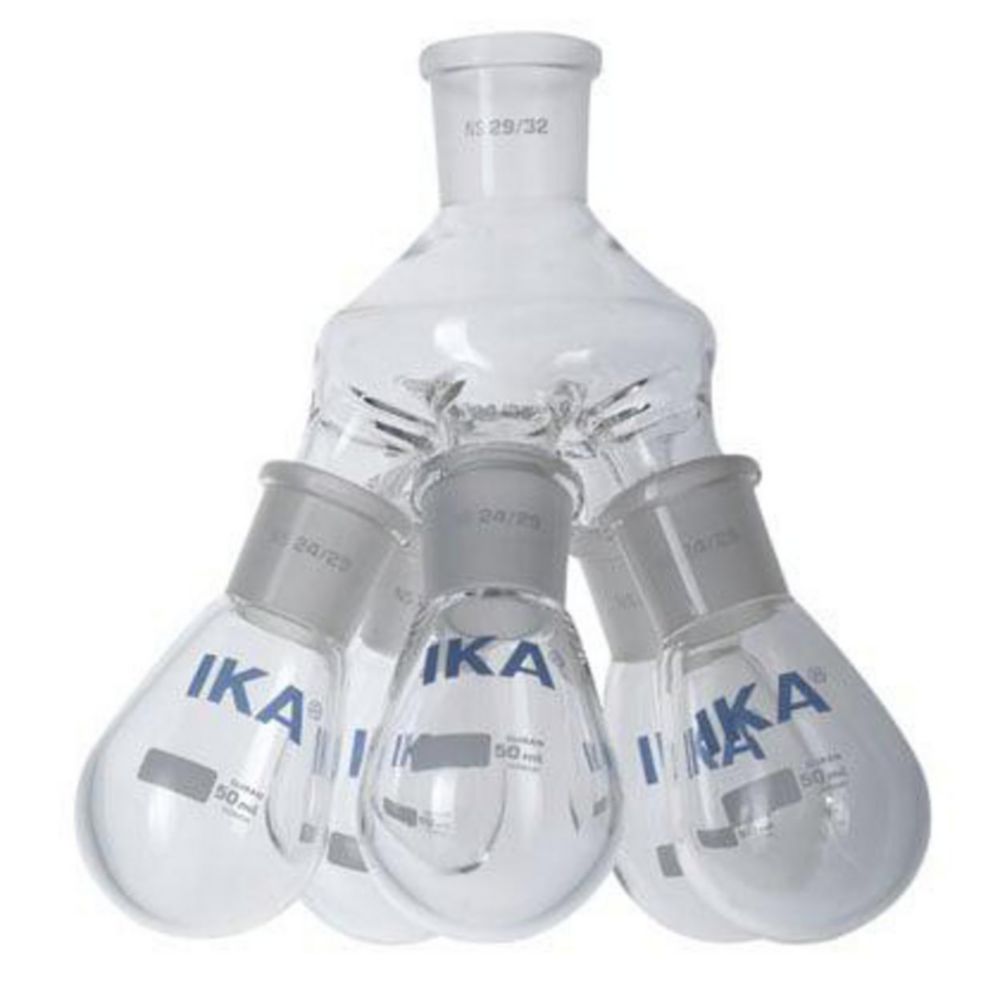 Destilačné pavúky s baňami, pre rotačnú odparku RV 10, RV 8, RV 3