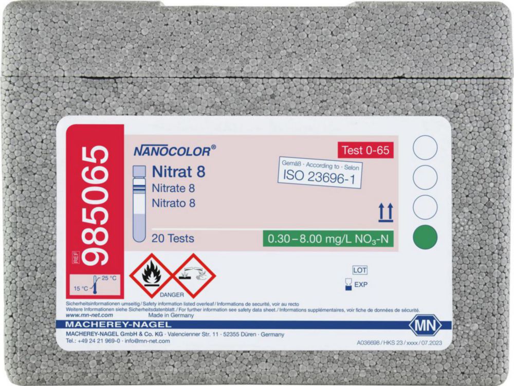Skúmavkové testy <sup>NANOCOLOR® </sup>Nitrát / dusitan