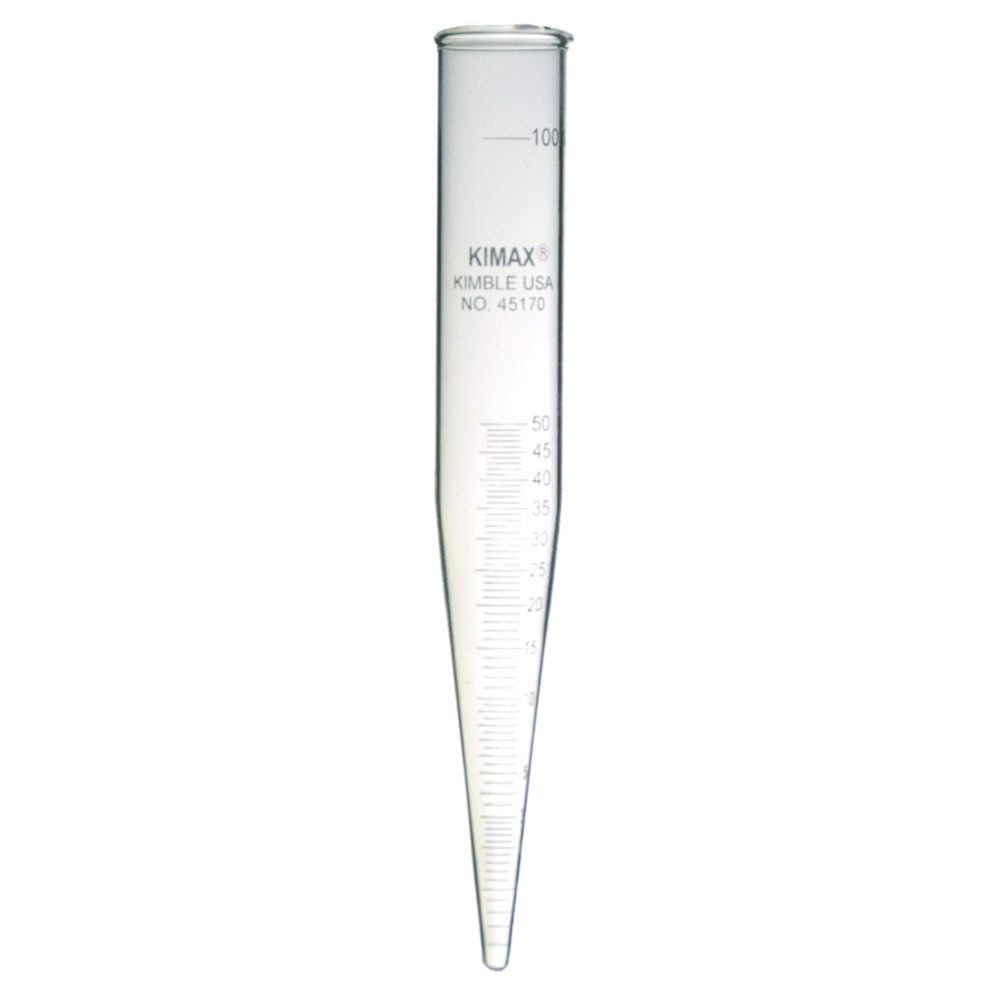 API-Centrifugačné skúmavky <sup>KIMAX®</sup>, odmerné, z borosilikátového skla 3.3