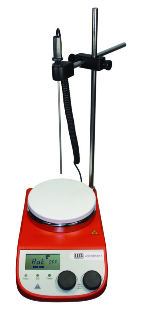 Magnetické miešadlo s ohrevom <i>LLG-uniSTIRRER</i> 5, kompletné balenie