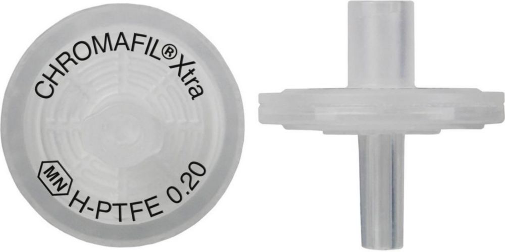 Injekčný filter <sup>CHROMAFIL®</sup>, hydrofilný polytetrafluóretylén (H-PTFE)