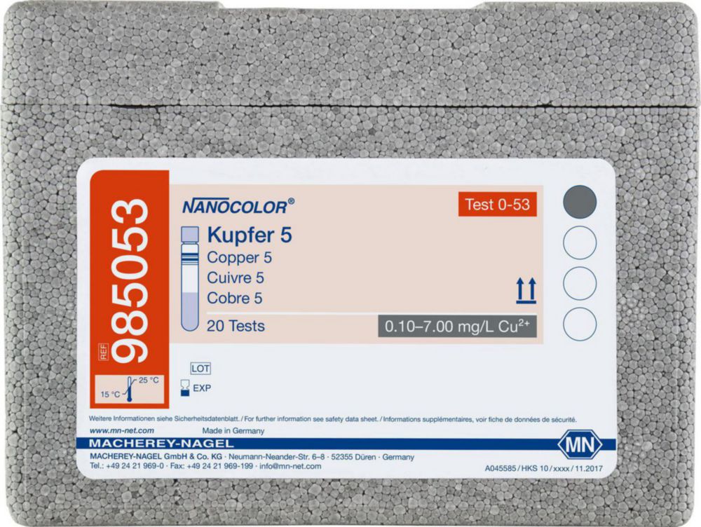 Testy rúk <sup>NANOCOLOR®</sup> Copper