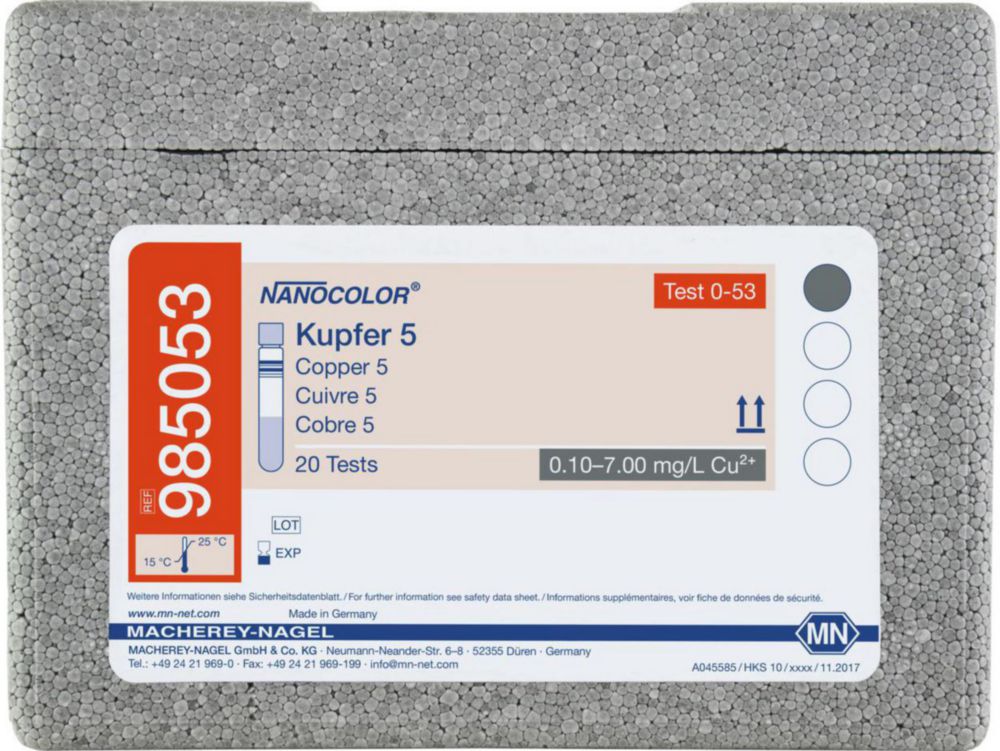 Testy rúk <sup>NANOCOLOR®</sup> Copper