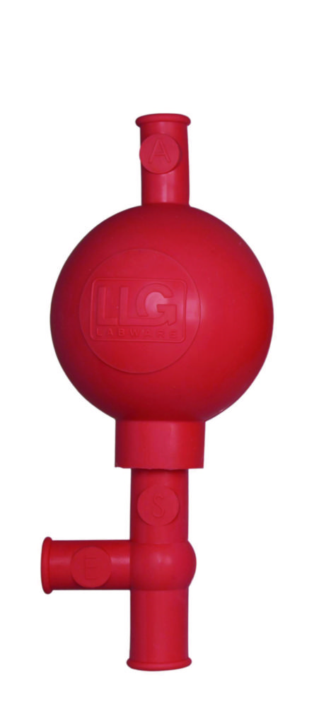 LLG-Bezpečnostná pipeta, gumová, červená