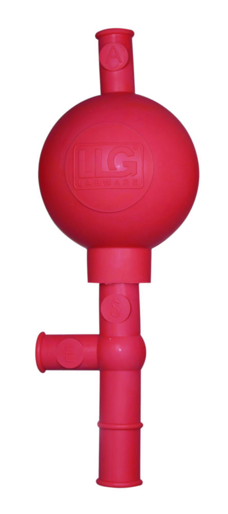LLG-Bezpečnostná pipeta, gumová, červená