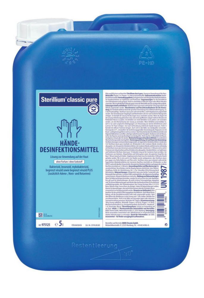 Dezinfekčný prostriedok na ruky Sterillium® classic pure