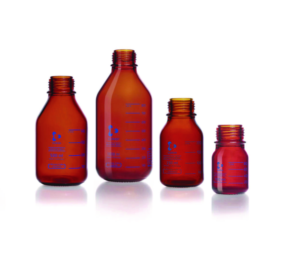 Fľaše na reagencie <sup>DURAN®</sup>, jantárové, odolné voči tlaku