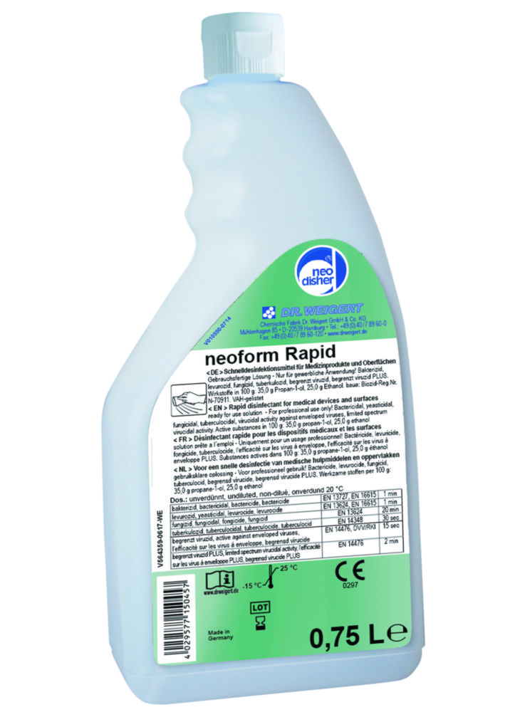 Dezinfekčný prostriedok na povrchy <sup>neoform®</sup> Rapid