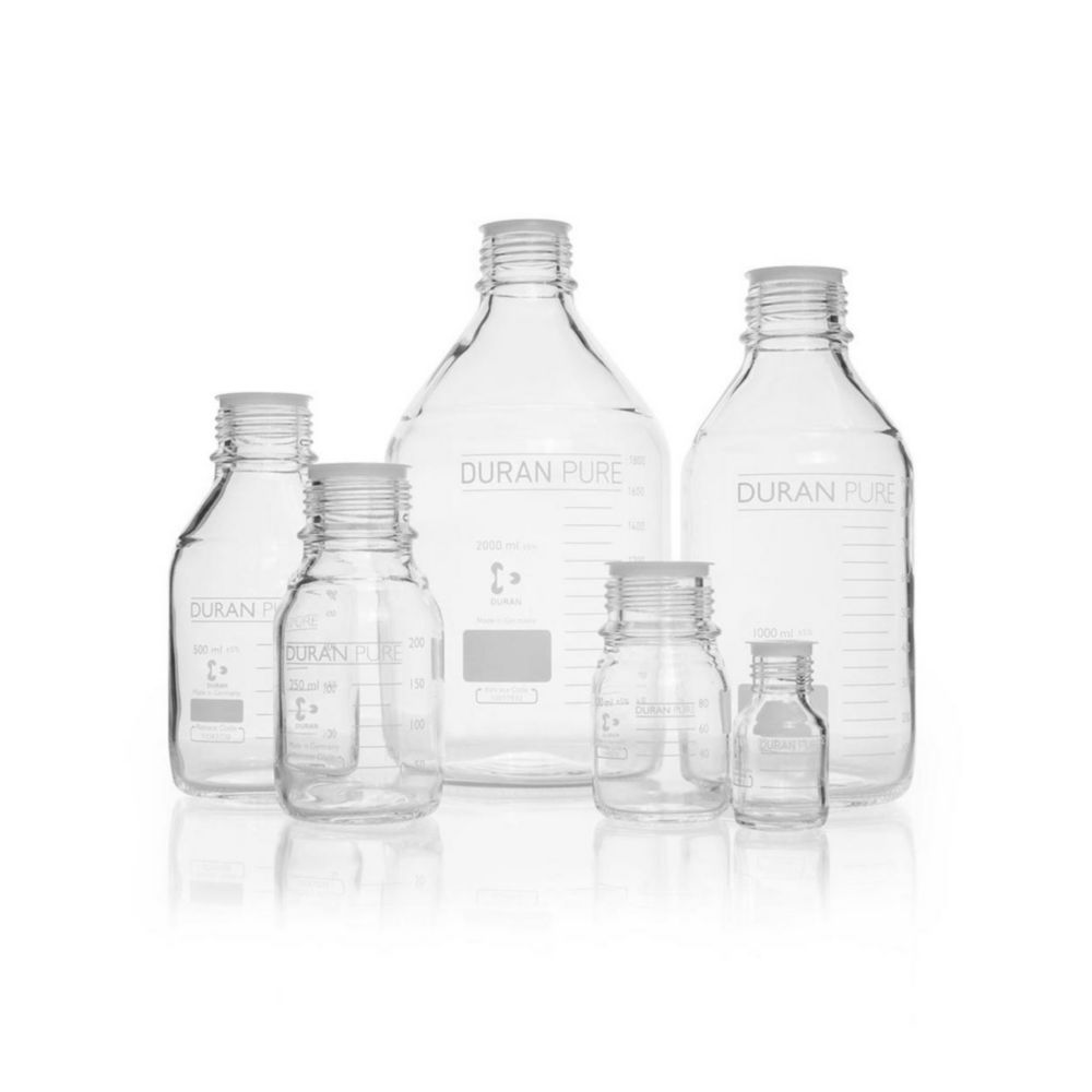 Laboratórne fľaše, Duran<sup>®</sup> PURE, číre