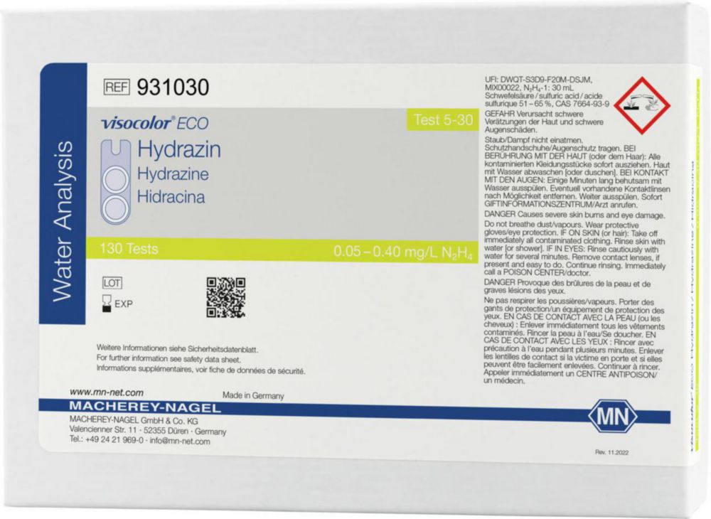 Testovacie súpravy <i><sup>VISOCOLOR®ECO</sup> na </i>analýzu vody