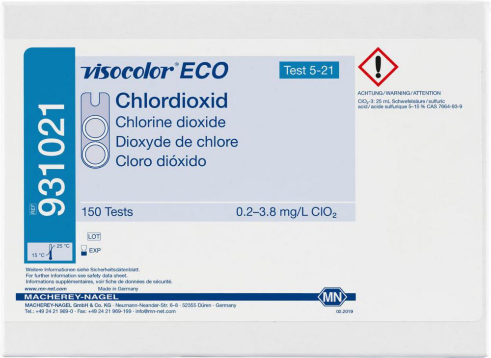 Testovacie súpravy <i>VISOCOLOR<sup>®</sup>ECO </i>na analýzu vody